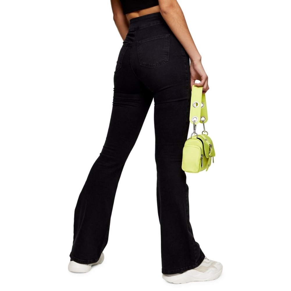 TOPSHOP bnwt black flares joni jeans size 32 US10
